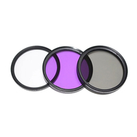 Kit de filtres pour objectif d'appareil photo reflex numérique Takenoken UV CPL FLD Anti-buée 3 pièces