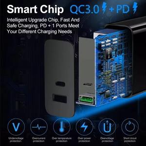 Cargador Rápido Gan de 65w con QC3.0 y PD para Reino Unido, Cargador de Pared USB de Carga Rápida Tipo-C de 65w con Doble Puerto para Samsung - Product Image 4