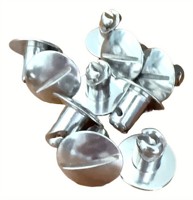 Nouveau fermoir Dzus 7/16" .600" en aluminium argenté avec tête de 1'' et verrouillage à 1/4 de tour, marque Foracing, pour pièces de voitures de course