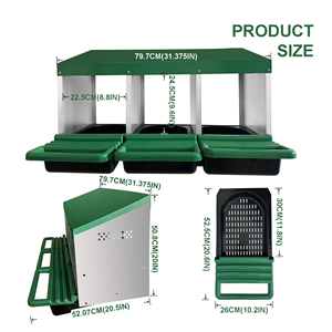 Nido Metálico para Gallinas Ponedoras de Granja Libre, Caja de Nidificación para Gallinas, Gallinero - Product Image 3