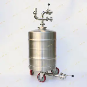 All In Brew 304 Stainless Steel Multifunctional 50L Yeast Brink Beer Keg Yeast Collector Harvester With Mixing Paddle
