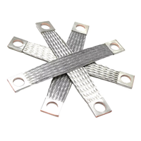 Conector de Cobre Trenzado Flexible de 300A, Barra Colectora de Cobre Suave para Paquetes de Baterías de Almacenamiento de Energía, Conexión de Distribución de Energía
