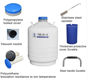 Tanque de Nitrógeno Líquido de Aleación de Aluminio PCZPX de 35L con Larga Vida Útil, Fácil de Transportar, para Laboratorio y Almacenamiento de Muestras Biológicas - Product Image 4