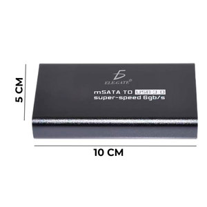 ELE-GATE M2 <b>Msata</b> Usb 3.0 Hard Drive Mini Case <b>SSD</b> Adapter - Product Image 3