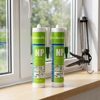 Colle silicone neutre monocomposant certifiée ISO9001/ISO14001, excellente étanchéité, pour construction et menuiserie, en cartouche