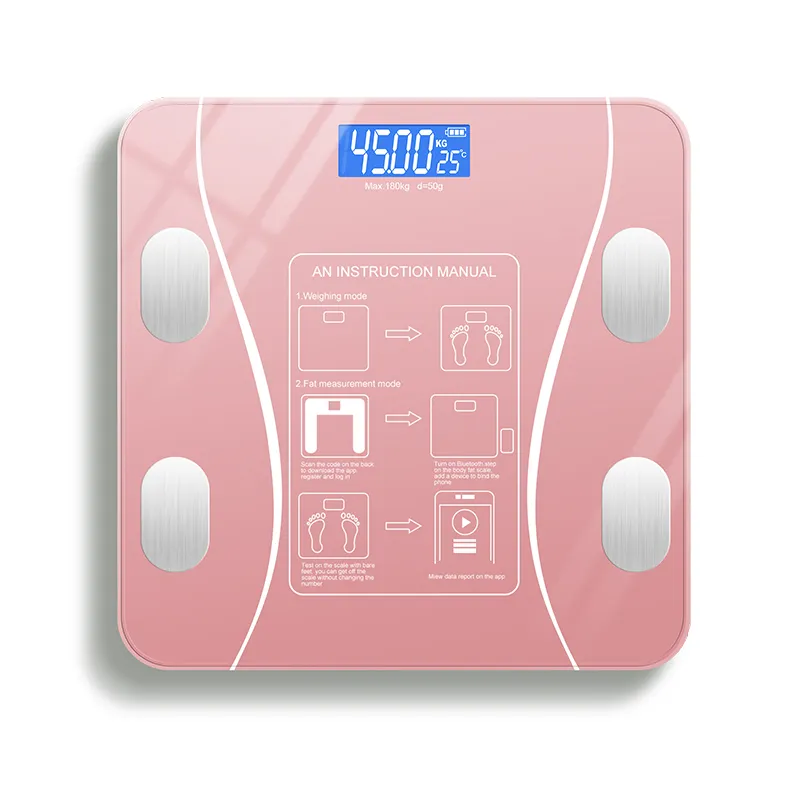 Digital glass smart human electronic scale