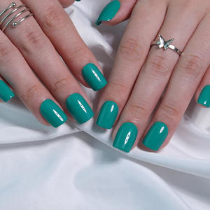 30 <span class=keywords><strong>Uñas</strong></span> Postizas Cortas Cuadradas de Plástico Reutilizables con Diseño de Cobertura Completa para Uso en Dedos - Product Image 6