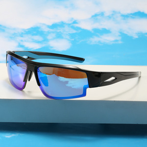 Lunettes de cyclisme, lunettes de soleil de sport, protection UV400, monture en PC, lentilles noires, type 3, pare-soleil pour hommes, randonnée en plein air - Product Image 1