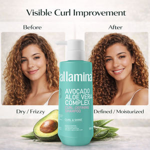 Shampooing Volumisant Anti-Chute et Anti-Pelliculaire à l'Avocat et à l'<span class=keywords><strong>Aloe</strong></span> Vera, Sans Sulfate, <span class=keywords><strong>Pur</strong></span> et Naturel, pour Cheveux Bouclés, Marque Privée - Product Image 6
