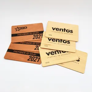 Full Color Printing Wood Laser Card Wood Business Gift Cards With Barcode