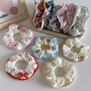 Nouvelle tendance cheveux corde chouchous coréen en mousseline de soie Organza anneau de cheveux coloré cheveux corde chouchous - Product Image 4