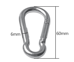 M4 M5 M6 M8 M10 M11 M12, llavero de acero inoxidable barato, ganchos a presión de resorte, <span class=keywords><strong>mosquetones</strong></span> de <span class=keywords><strong>escalada</strong></span> - Product Image 3