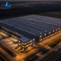 Entrepôt préfabriqué en structure acier moderne et simple, installation rapide, fournisseur OEM en gros