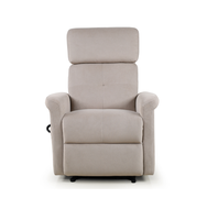 Fauteuil inclinable électrique en similicuir avec poche latérale pour personnes âgées, idéal pour le salon et la maison