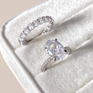 High quality Zircon Brass Gemstone Engagement <b>Ring</b> <b>Set</b> with Zirconia 18K <b>Gold</b> & Rhodium Plated for Women Party & Anniversary - Product Image 1