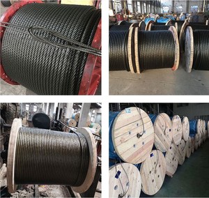 เชือกสลิงตกปลาแบบอัดแน่น 6xk19s+<span class=keywords><strong>fc</strong></span> ขนาด 16 มม. ชุบสังกะสี สำหรับการลากอวน พร้อมน้ำมันดำหนัก 45 #   /60 # /70 #   เหล็กกล้าคาร์บอนสูง AISI - Product Image 5