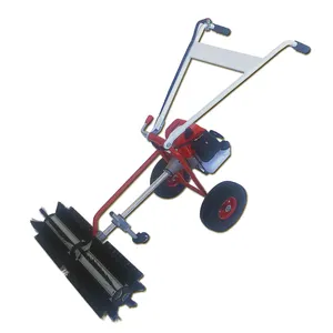 Lawn Waste Removal Machine Hand-pushed Road Artificial Brushing Lawn Brush Machine Gasoline Artificial Grass Lawn Sweeper