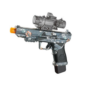 KK 25CM 2 in 1 yumuşak kurşun elektrikli jel topu Blaster otomatik sıçramak topu tabancası saat ile ücretli Boys için - Product Image 4