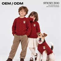 Pulls de Noël pour animaux de compagnie ODM – Tricots de luxe assortis pour chien et propriétaire, sur mesure, Hiver 2026