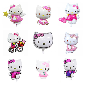 Hot Sale Kt Kitty Dressed in Pink Birthday Decoration Items Huge Helium Foil Cartoon Hello Balloon Kitty Globos Balloon - Product Image 2