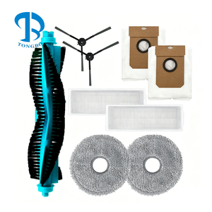 Kit de Repuesto Compatible con el Robot <span class=keywords><strong>Aspirador</strong></span> Cecotec <span class=keywords><strong>Conga</strong></span> 11090 / 13090, Rodillo Principal, Cepillo Lateral, Filtro HEPA, Paño de Limpieza, <span class=keywords><strong>Bolsa</strong></span> para Polvo, Accesorios - Product Image 1