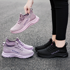 Chaussures de sport décontractées pour femmes, baskets souples et portables, chaussures de marche à <span class=keywords><strong>semelles</strong></span> plates pour femme, chaussures respirantes à enfiler, baskets de course - Product Image 2