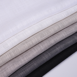 Z12-050 Lusia-3 <span class=keywords><strong>Tissu</strong></span> de rideau en polyester respirant 100% aspect lin, luxe, voile, plusieurs couleurs, 160GSM, vente chaude - Product Image 5