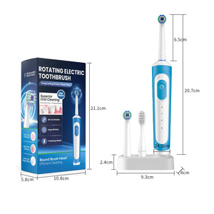 Electric Toothbrush Rechargeable Type C IPX7 Waterproof 50 Days <b>Battery</b> Life Rotating Soft Bristle Small <b>Round</b> Head - Product Image 2