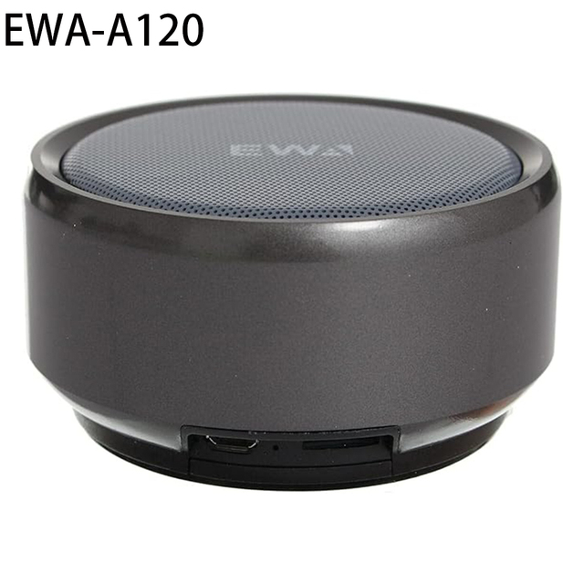 EWA A120 Bestest Wireless BT Speaker Mini Metal Portable Phone Computer Sound Card Ssubwoofer Gift Outdoor Small Steel Cannon