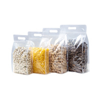 Sacs refermables transparents à huit soudures pour aliments, thé, nouilles ; Sacs en plastique épais et refermables, type transport, pour la conservation de la fraîcheur