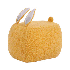 Taburete de madera con forma de conejo para niños, banco para sentarse en casa, lindo y creativo taburete bajo para cambiar zapatos - Product Image 1