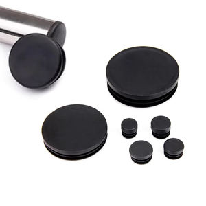 سدادة فولاذية داخلية من JIAF 12 لون أسود-غطاء أرجل كرسي دائري من البلاستيك وسادة مانعة للانزلاق غطاء أرجل الكرسي - Product Image 2