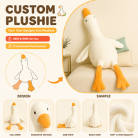 Fabricant de jouets en peluche, figurines douces et câlines, grande poupée compagnon en forme d'oie blanche, jouets en gros pour enfants, cadeaux de vacances pour enfants.