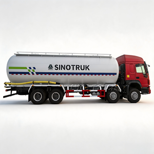 รถบรรทุก HOWO 8X4 35M3 สำหรับบรรทุกผงแบบหนัก ลดการสูญเสียสินค้าระหว่างขนส่ง เหมาะสำหรับงานก่อสร้าง - Product Image 1