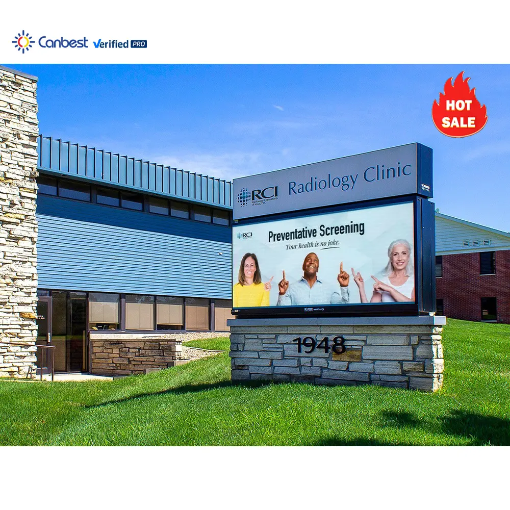 3X8 P6 señales digitales al aire libre Canbest mejor oferta Externo añadir Oh Ad Painel Ecran 8M2 Publicitaire soporte frontal pantalla Led