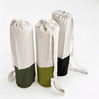 Tapis et sac de yoga de voyage en lin naturel biologique personnalisé, coton chanvre, écologique, antidérapant et durable, en jute à vendre