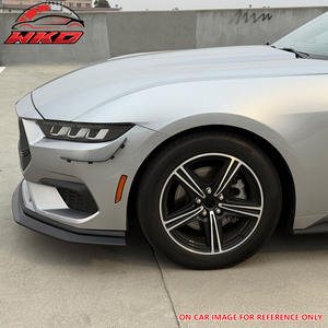 Lèvre de pare-chocs avant pour Ford Mustang 2024-2026 Ecoboost & GT IKON Style Noir brillant ABS Diffuseur Garde-boue - Product Image 2