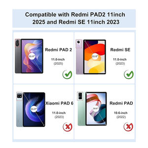 Tastaturhülle für Xiaomi Redmi Pad 2 11 Zoll 2025 Abnehmbare Kabellose Folio-Tastatur mit Schützender Schlanker Standfunktion und Stifthalter - Product Image 2