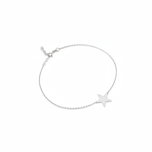 Azuris 925 Sterling <b>Silver</b> Fine <b>Beaded</b> Bracelet Star Hal Design Turkey Origin - Product Image 2
