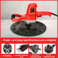 Truelle électrique portative 1180W pour ciment, mortier, finition de murs et sols, polisseuse, outil de lissage de plâtre et de mastic 220V