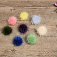 Vente en gros fabricant : Boule de fourrure entière de 4 cm, accessoires vestimentaires, mode quatre saisons, pendentif DIY