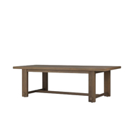 Sofá de Exterior para Patio, Juego de Mesa y Sillas de Comedor de Teca para Exteriores, Muebles de Ratán Anticorrosión para Jardín y Balcón al Aire Libre