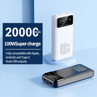 Gitra Charge rapide rapide 20000Mah Power Banks Téléphone portable Portable Powerbank 20000Mah Chargeur Power Bank