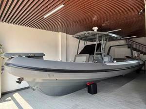 <span class=keywords><strong>Bateau</strong></span> semi-rigide Reachsea Hypalon RHIB pour 16 personnes, 860 cm, console de luxe, OEM ODM, couleur grise, pour le sauvetage - Product Image 2