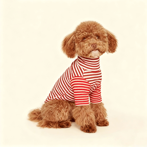 Camiseta de Lujo Personalizada para Perros, Cómoda y Transpirable, con Estampado a Rayas, de Poliéster, Ropa para Mascotas - Product Image 2
