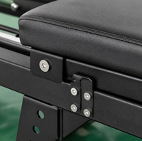 Nouveau Reformer Pilates en aluminium réglable, grand modèle, durable, pour exercices de gym et renforcement du tronc, idéal pour studio de Pilates