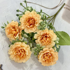 Planta de Lirio Artificial para Decoración de Bodas y Eventos, 5 Ramas, Material para Arreglos Florales de Boda en Color Lila Otoñal - Product Image 2