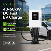 EVEGO Nouvelle borne de recharge murale pour véhicules électriques commerciaux 40 kW DC, compatible OCPP 2.01, CCS1, CCS2, fabrication OEM