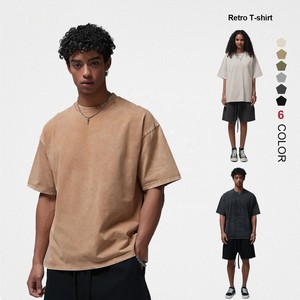 T-shirt Homme Oversize en Coton Lourd 275g AR9000 – Qualité Supérieure, Personnalisable, Effet Délavé – Vente en Gros - Product Image 1