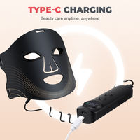 Masque facial LED 3-en-1 à LED pour le visage et le cou, machine de soin de la peau à lumière rouge, vente directe usine